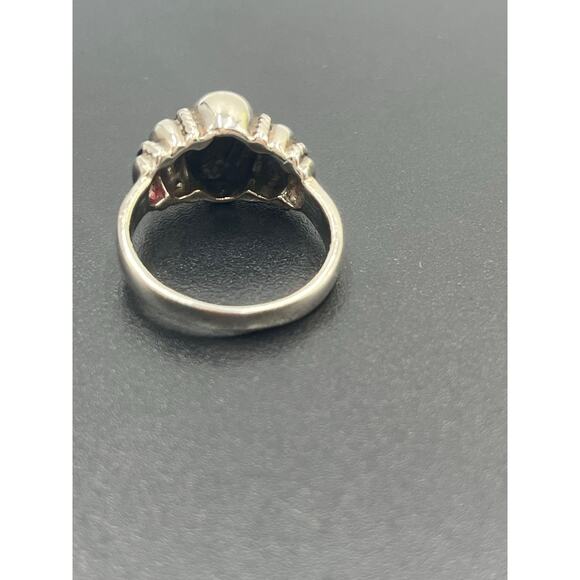 Designer Sterling Silver Polished Oval High Dome Cable Rope Trim Band Ring Sz 7 - Picture 7 of 9